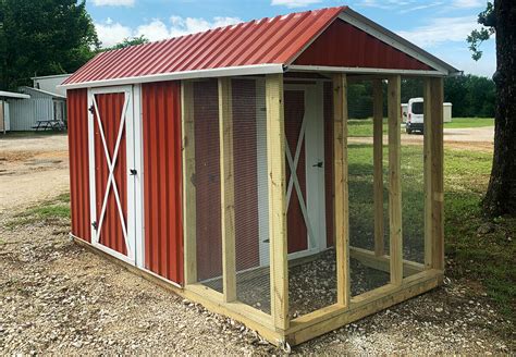 metal chicken coop with run